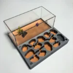 Fourmilière 3D Plate en Béton & Acrylique